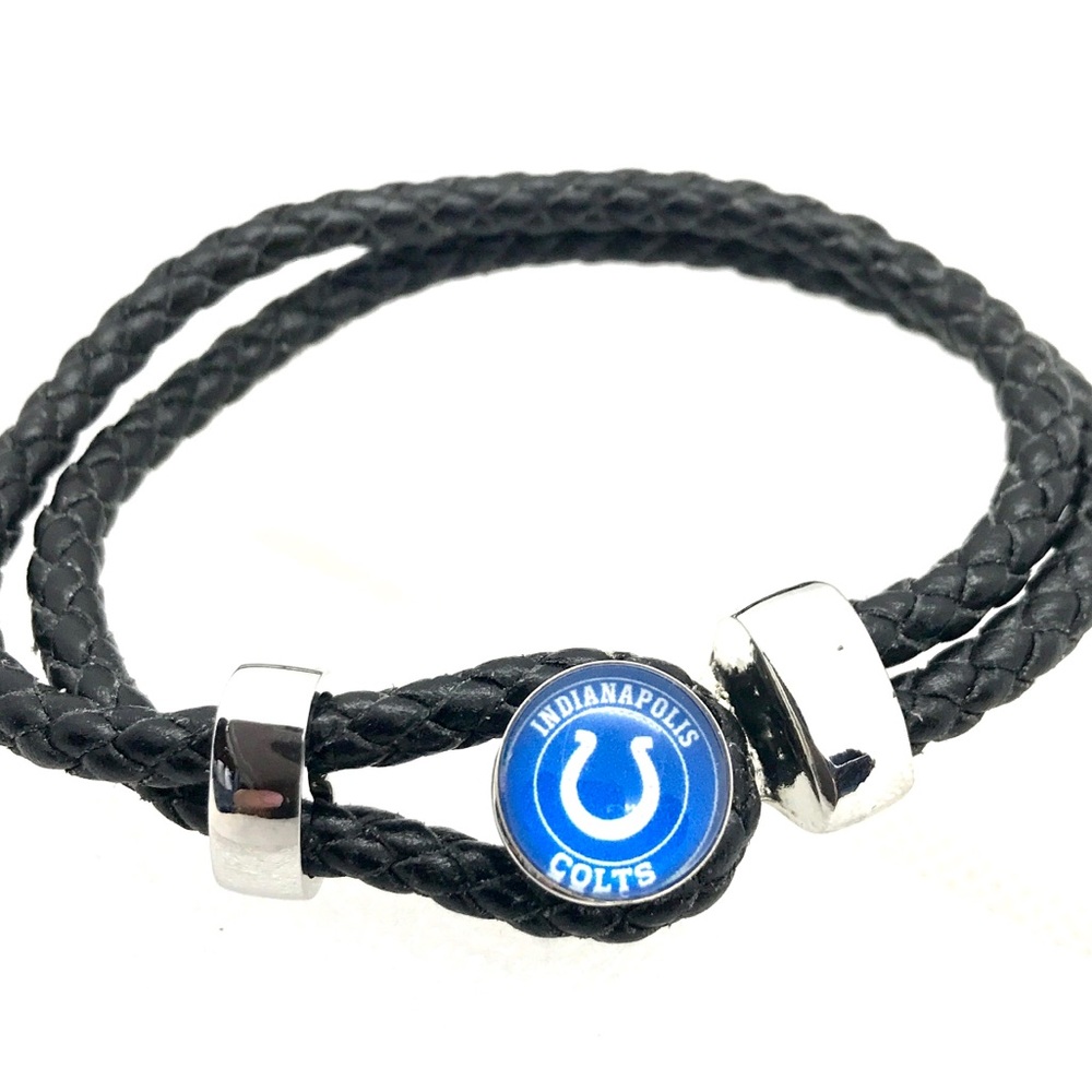Mini snap bracelet with 1 Indianapolis Colts12mm snap SB12